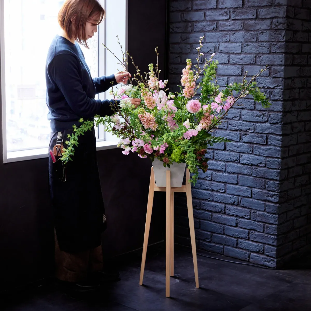 桜（脚付き、花入り）＃7